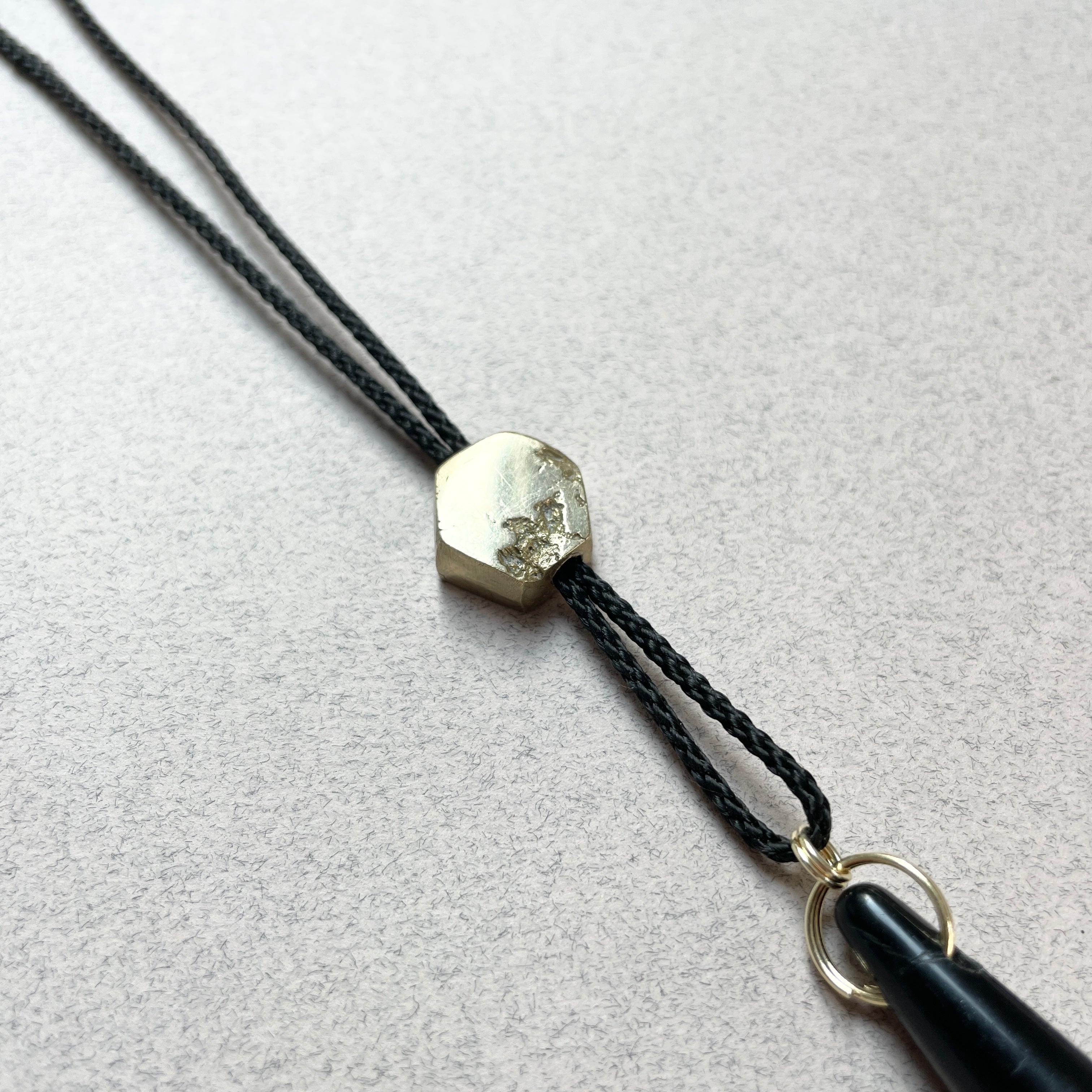 Luxury Whistle Lanyard - Black & Gold