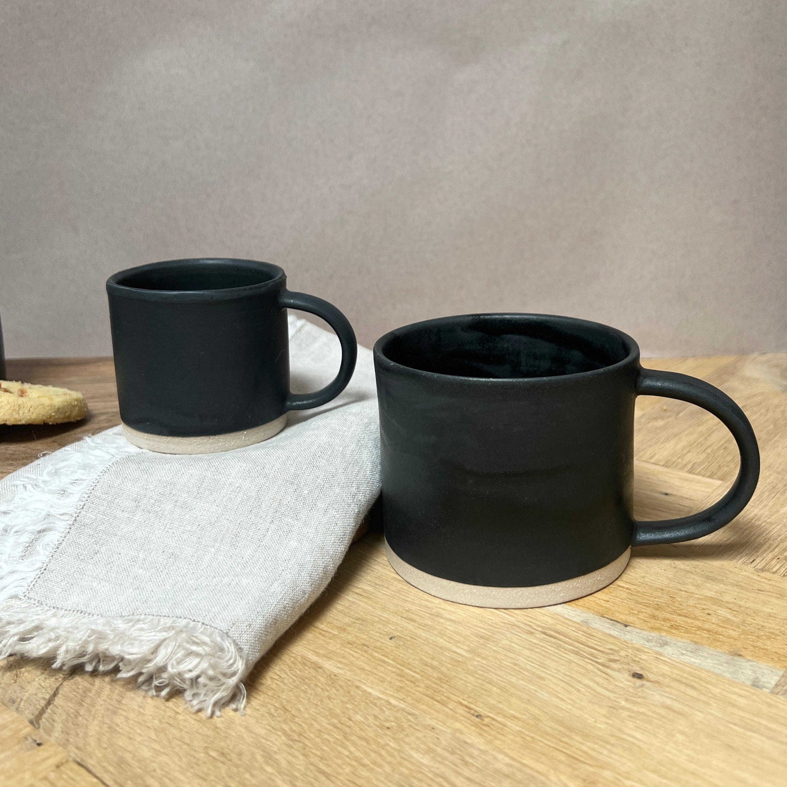 Black Stoneware Luxury Mug